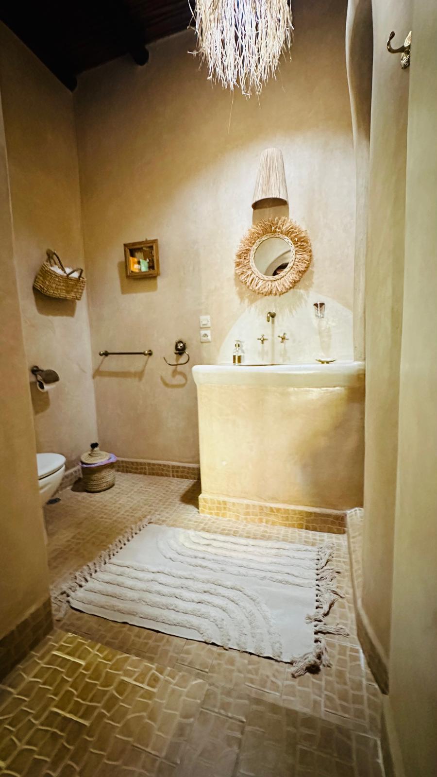 Salle de bain beldi en tadelakt